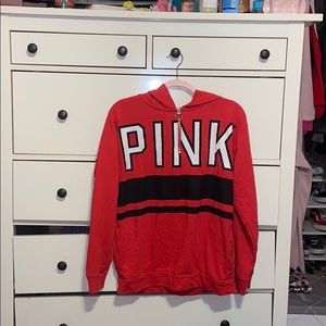 Victoria secret pink red hoodie